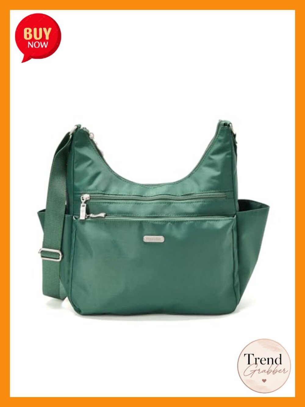 Machine Washable Nylon Hobo Crossbody Bag with RFID Protection